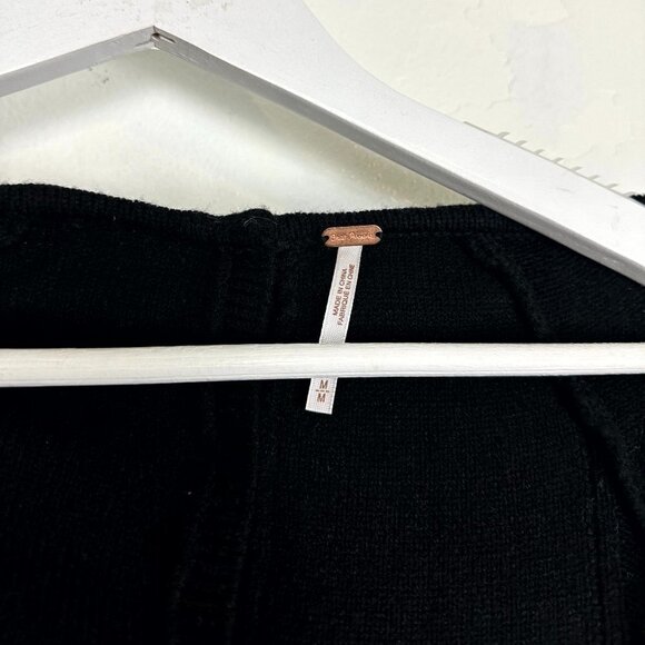 FREE PEOPLE Small World Mini Dress in Black Size Medium - Picture 7 of 14